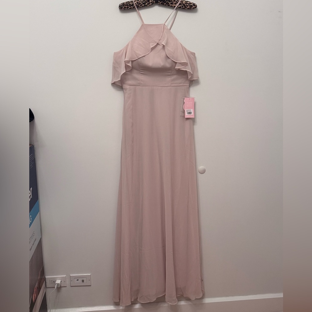 NEW Birdy Grey JULES DRESS CHIFFON DUSTY ROSE MEDIUM NWT - Picture 6 of 11